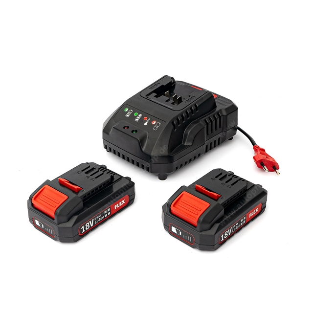 FLEX Akku Pack P-Set 22 Q 18 Volt und zwei Akku 2.5Ah 18V