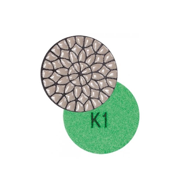 KS Dry Schleifpad Ø50mm Korn 1-7 und Buff