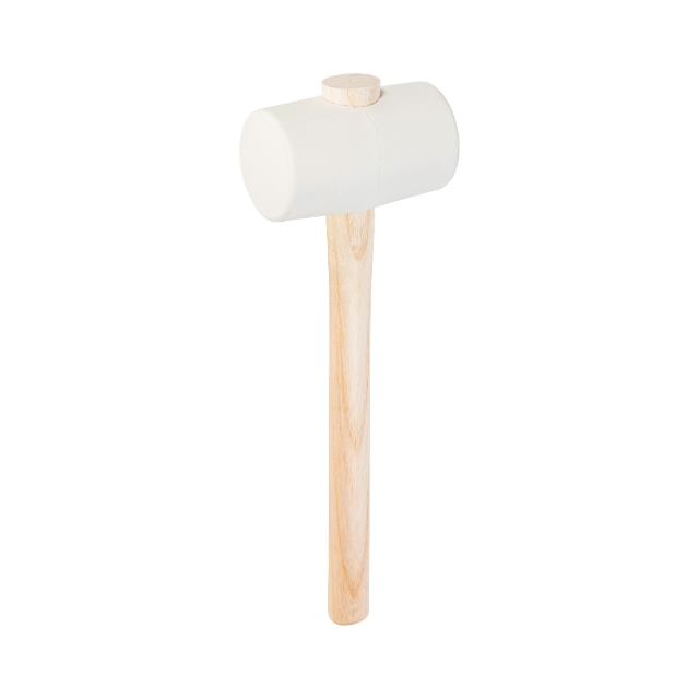 PICARD Gummihammer Grösse 3, 130 x 75mm weiss, zum Festschlagen von empfindlichen Bauteilen