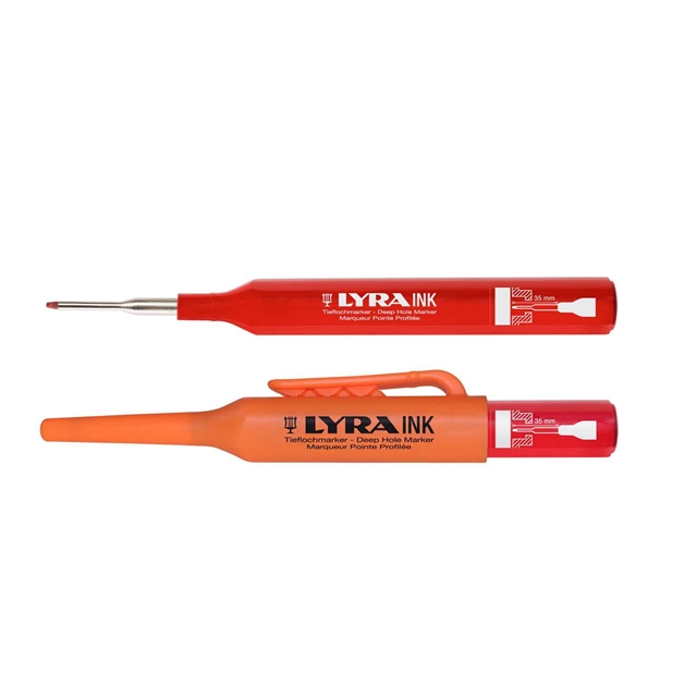 Lyra Ink Profi permanent Tieflochmarker, Farbe ROT