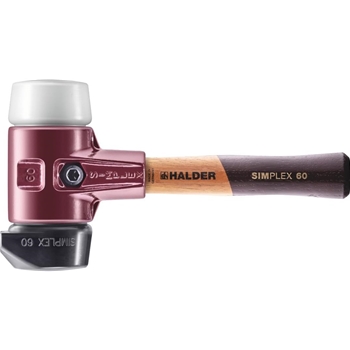 SIMPLEX Schonhammer extra kurz mit Tempergussgehäuse und Holzstiel Ø60mm Stiel 205mm