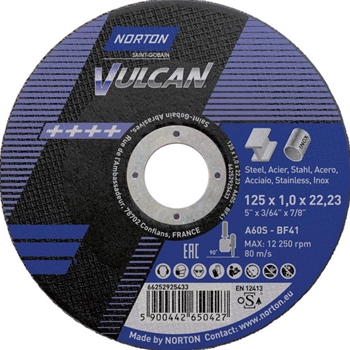 NORTON Vulcan INOX Trennscheibe 125x1.0x22.23mm